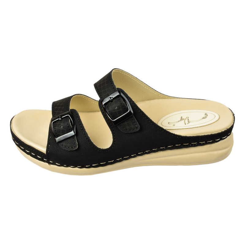 صندل زنانه شهرام طب مدل طبی دو سگک کد BK.4225