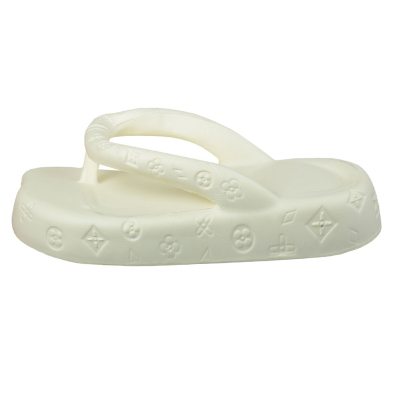 دمپایی لاانگشتی زنانه مدل استایلیش لیدی رنگ سفید