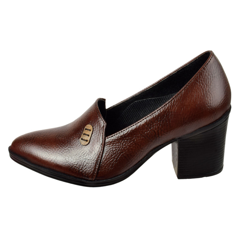 کفش پاشنه‌دار زنانه مدل تکه دوزی کد BR.4238