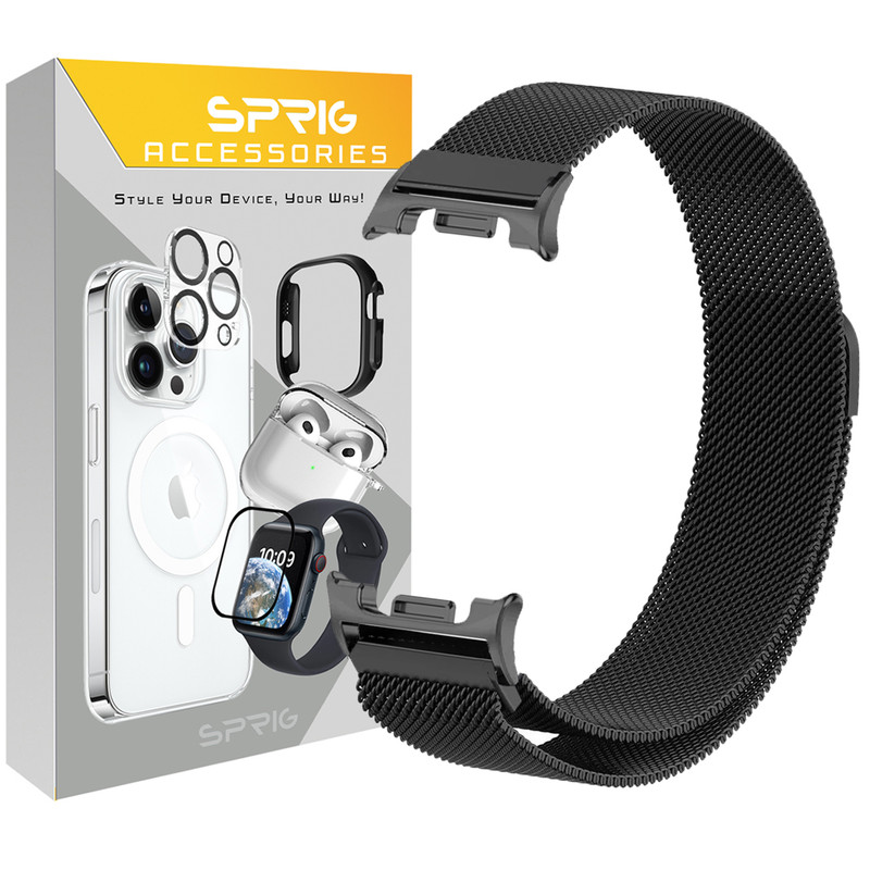 بند اسپریگ مدل Milanese W8 مناسب برای ساعت هوشمند سامسونگ Galaxy Watch 8 40mm / 8 44mm / 8 Classic 46mm