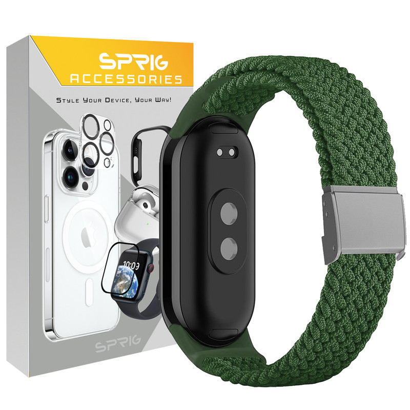 بند اسپریگ مدل Braided SGK مناسب برای ساعت هوشمند شیائومی Mi band 9