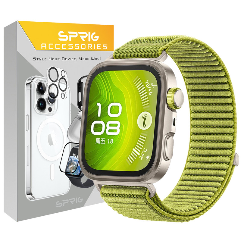 بند اسپریگ مدل nylon weave مناسب برای ساعت هوشمند هوآوی Fit 3/Fit 4/Fit 4 Pro (30mm)