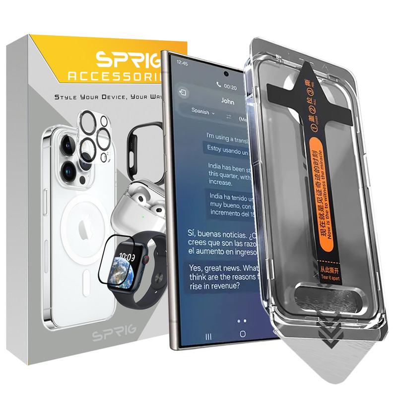 محافظ صفحه نمایش اسپریگ مدل PRV Easy Kit مناسب برای گوشی موبایل سامسونگ Galaxy S25 Ultra