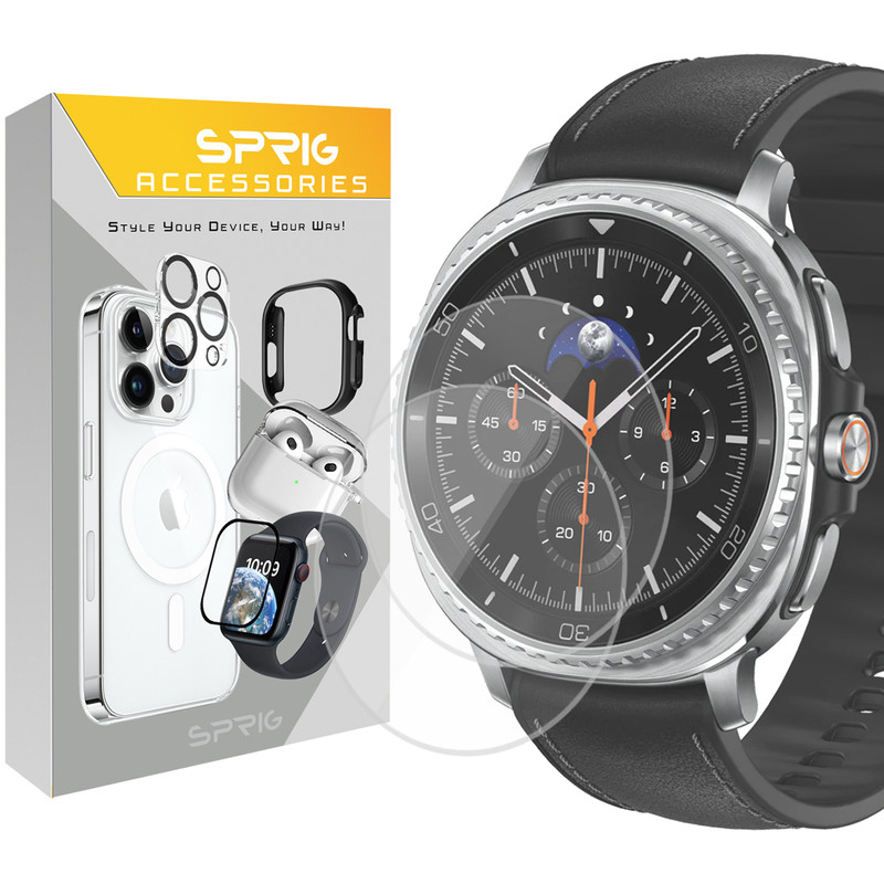 محافظ صفحه نمایش اسپریگ مدل SH-SPG مناسب برای ساعت هوشمند سامسونگ Galaxy Watch 8 Classic 46mm مجموعه 2 عددی