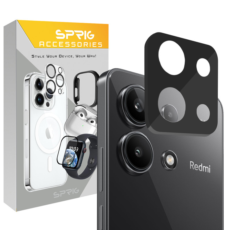 محافظ لنز دوربین اسپریگ مدل 3DLNS مناسب برای گوشی موبایل شیائومی Redmi Note 13 4G