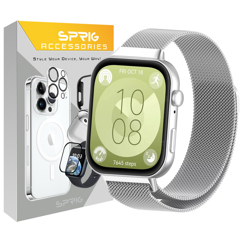 بند اسپریگ مدل Milanese FT مناسب برای ساعت هوشمند هوآوی Fit 3