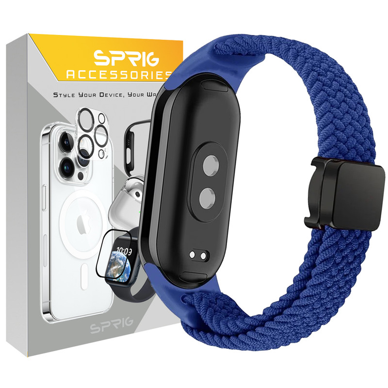 بند اسپریگ مدل Magnetic Braided مناسب برای ساعت هوشمند شیائومی Mi band 10