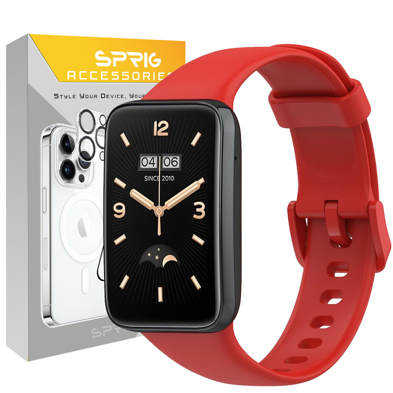 بند اسپریگ مدل Silico OG مناسب برای ساعت هوشمند شیائومی Mi band 7 pro