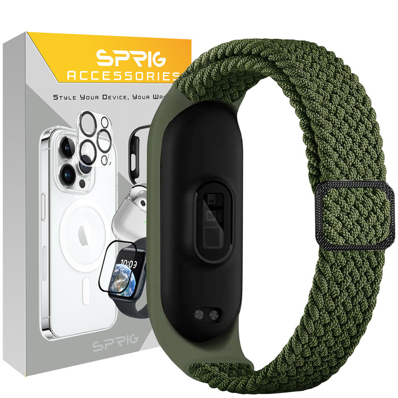 بند اسپریگ مدل Braided Solo مناسب برای ساعت هوشمند شیائومی Mi band 6