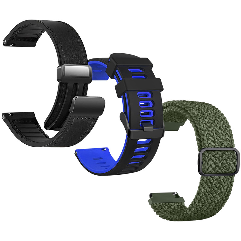 بند اسپریگ مدل LHB Mix TW مناسب برای ساعت هوشمند شیائومی Redmi Watch 5 Active / Watch 5 Lite 22mm مجموعه 3 عددی