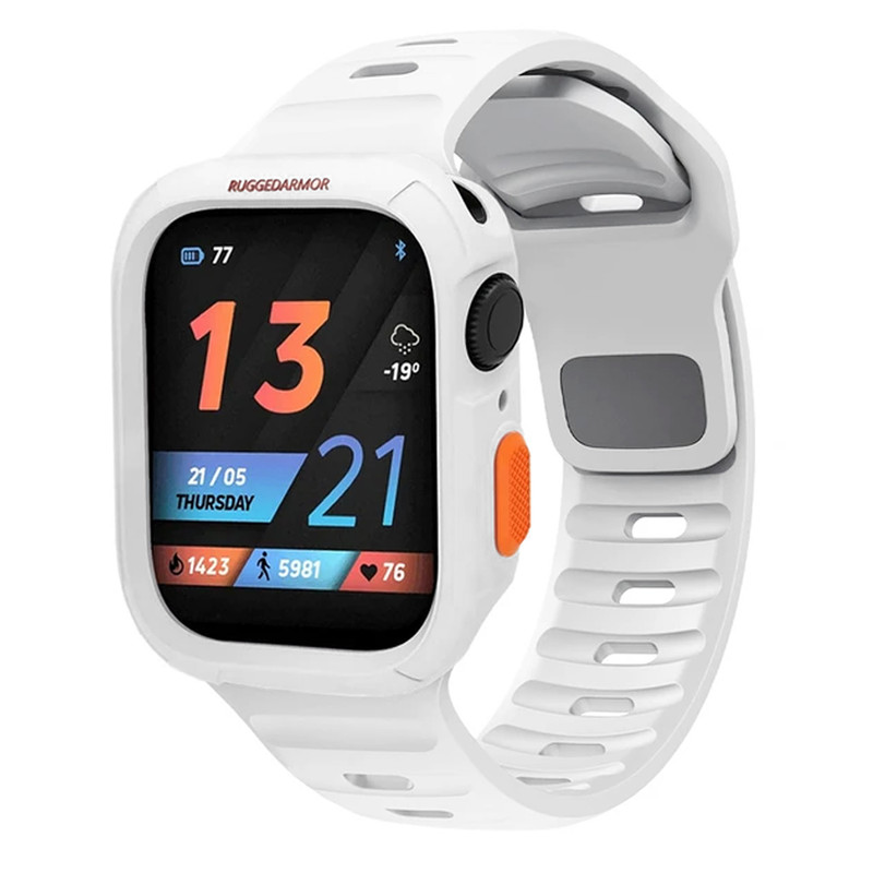 بند اسپریگ مدل Spig Rugged Armor مناسب برای اپل واچ 44 میلی متری سری Se/4/5/6 به همراه کاور