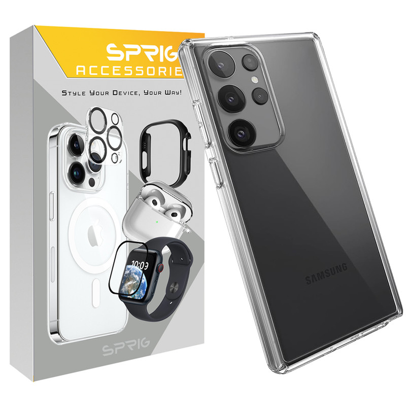کاور اسپریگ مدل Clear مناسب برای گوشی موبایل سامسونگ Galaxy S24 Ultra 5G