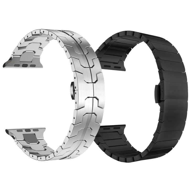 بند اسپریگ مدل Butterfly-Ironman مناسب برای اپل واچ 49 میلی متری سری Ultra / Ultra 2 / Ultra 3 مجموعه 2 عددی