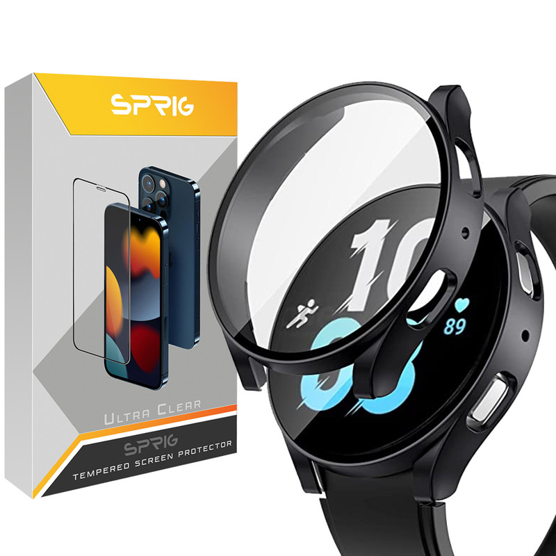 کاور اسپریگ مدل SPG Case مناسب برای ساعت هوشمند سامسونگ Galaxy Watch 5 40mm به همراه محافظ صفحه نمایش