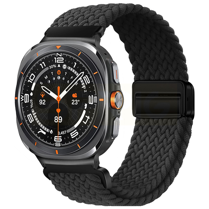 بند اسپریگ مدل Braided solo magnet مناسب برای ساعت هوشمند سامسونگ Galaxy Watch 7 Ultra 47mm