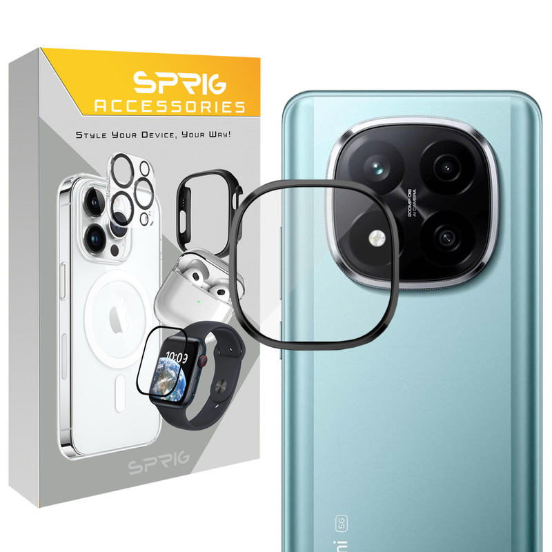 محافظ لنز دوربین اسپریگ مدل Ring Metal مناسب برای گوشی موبایل شیائومی Redmi Note 14 Pro Plus