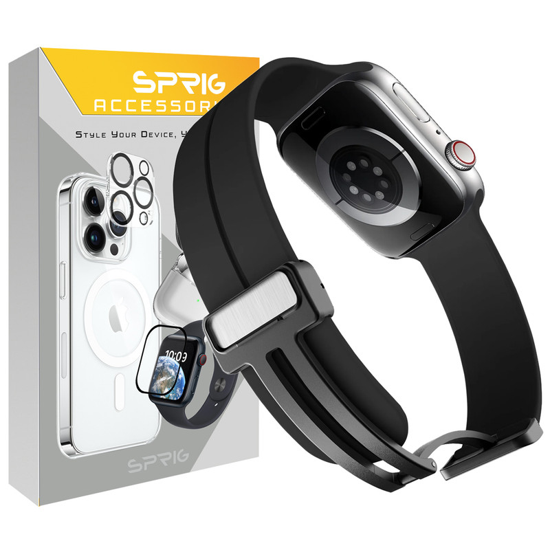 بند اسپریگ مدل Magnetic Silicon مناسب برای ساعت هوشمند ویرفیت T800 Ultra / T900 Ultra / HK8 Pro Max / HK9 Ultra 2