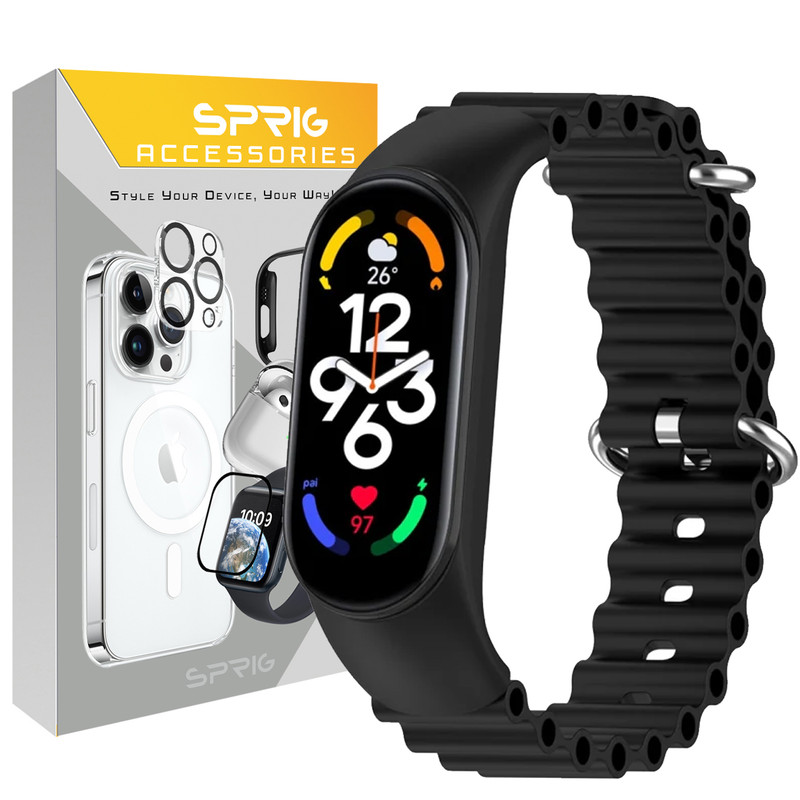 بند اسپریگ مدل Ocean MI مناسب برای ساعت هوشمند شیائومی Mi band 4/5/6