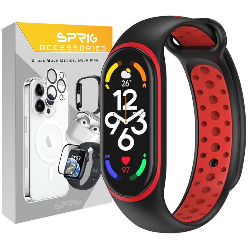 بند اسپریگ مدل NK Special BK مناسب برای ساعت هوشمند شیائومی Mi band 3/4/5/6/7