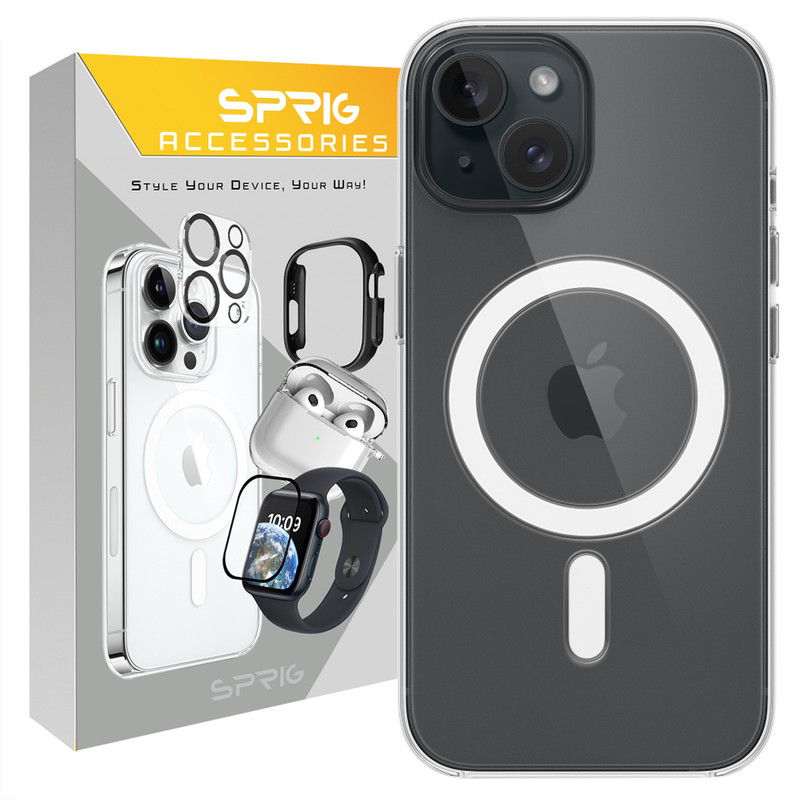 کاور اسپریگ مدل Clear Magsafe مناسب برای گوشی موبایل اپل Iphone 15
