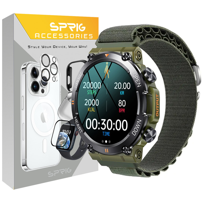 بند اسپریگ مدل Loop Alpine مناسب برای ساعت هوشمند هپی تاچ K59 / K59 Pro