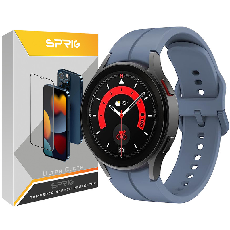بند اسپریگ مدل Silic ORG مناسب برای ساعت هوشمند سامسونگ Galaxy Watch 4 40mm / watch 4 42mm / watch 4 44mm / watch 4 46mm / Watch 5 40mm / Watch 5 44mm / Watch 5 pro 45mm