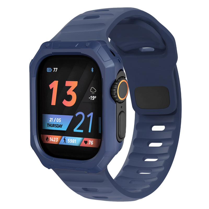 بند اسپریگ مدل Hexa Spig مناسب برای اپل واچ 49 میلی متری سری Ultra / Ultra 2 به همراه کاور