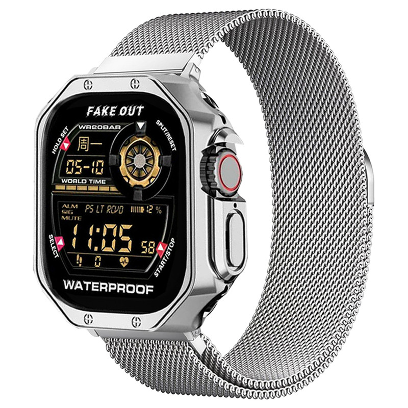 بند اسپریگ مدل Milanex مناسب برای اپل واچ Ultra / Ultra 2 49mm به همراه کاور