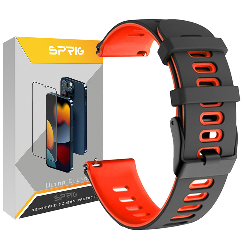 بند اسپریگ مدل Dual color Hike مناسب برای ساعت هوشمند سامسونگ Galaxy Watch 6 40mm / watch 6 44mm / Watch 6 Classic 43mm / Watch 6 Classic 47mm