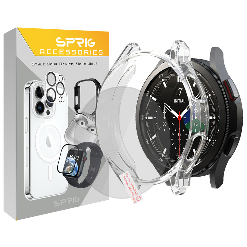 کاور اسپریگ مدل Guardians مناسب برای ساعت هوشمند سامسونگ Galaxy Watch 4 Classic 46mm به همراه محافظ صفحه نمایش