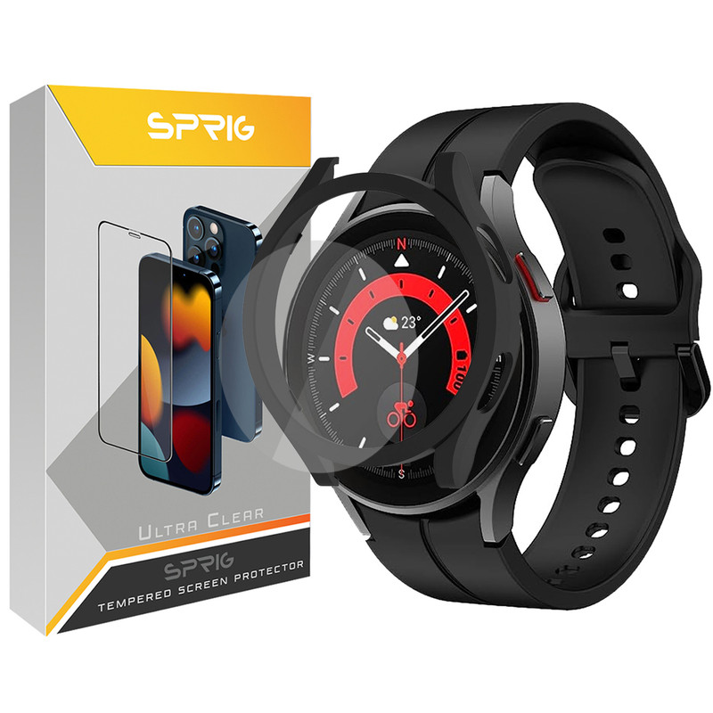 بند اسپریگ مدل Silic ORG مناسب برای ساعت هوشمند سامسونگ Galaxy Watch 6 Classic 43mm به همراه کاور