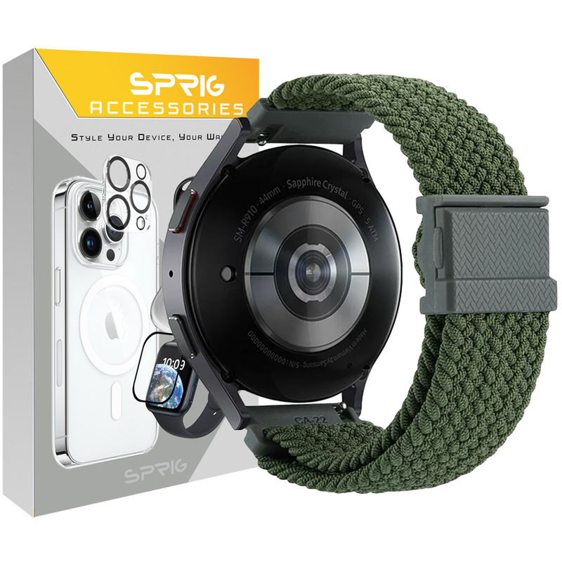 بند اسپریگ مدل Magnetic Braided مناسب برای ساعت هوشمند سامسونگ Galaxy Watch 4 40mm / 44mm / Classic 46mm / Watch 5 40mm / 44mm / watch 5 Pro 45mm / Watch 6 40mm / 44mm / Classic 43mm / Classic 47mm