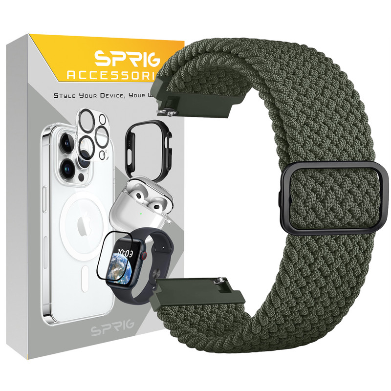 بند اسپریگ مدل Braided Loop مناسب برای ساعت هوشمند شیائومی Amazfit BIP 3 / BIP 3 Pro / GTS 4 mini / GTS 3