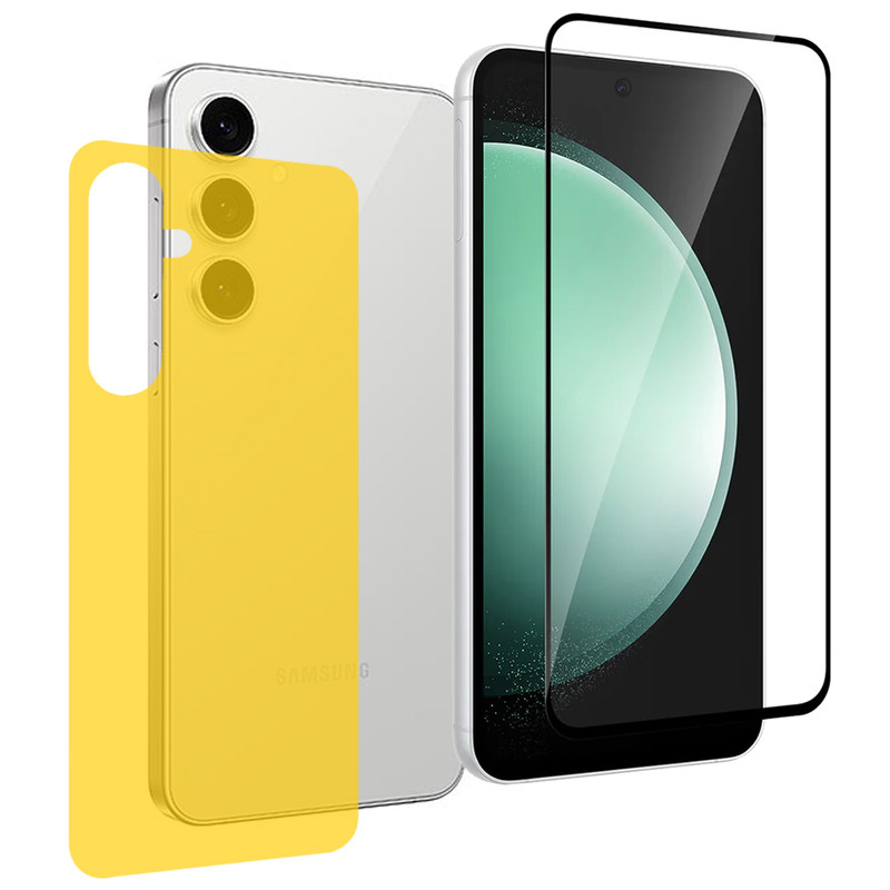 محافظ صفحه نمایش اسپریگ مدل 360-Protection مناسب برای گوشی موبایل سامسونگ Galaxy A34 به همراه محافظ پشت