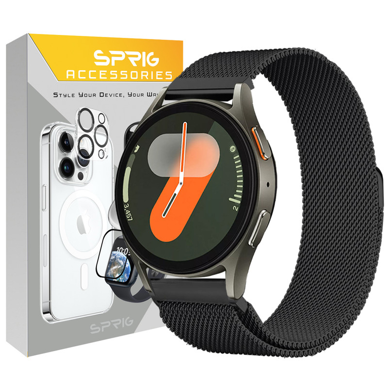 بند اسپریگ مدل Milanese مناسب برای ساعت هوشمند سامسونگ Galaxy Watch 7 44mm 