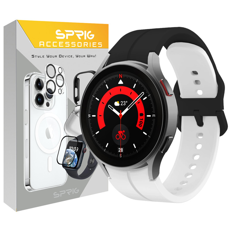 بند اسپریگ مدل Silic ORG Mix مناسب برای ساعت هوشمند سامسونگ Galaxy Watch 4 40mm / watch 4 classic 42mm / watch 4 44mm / watch 4 classic 46mm