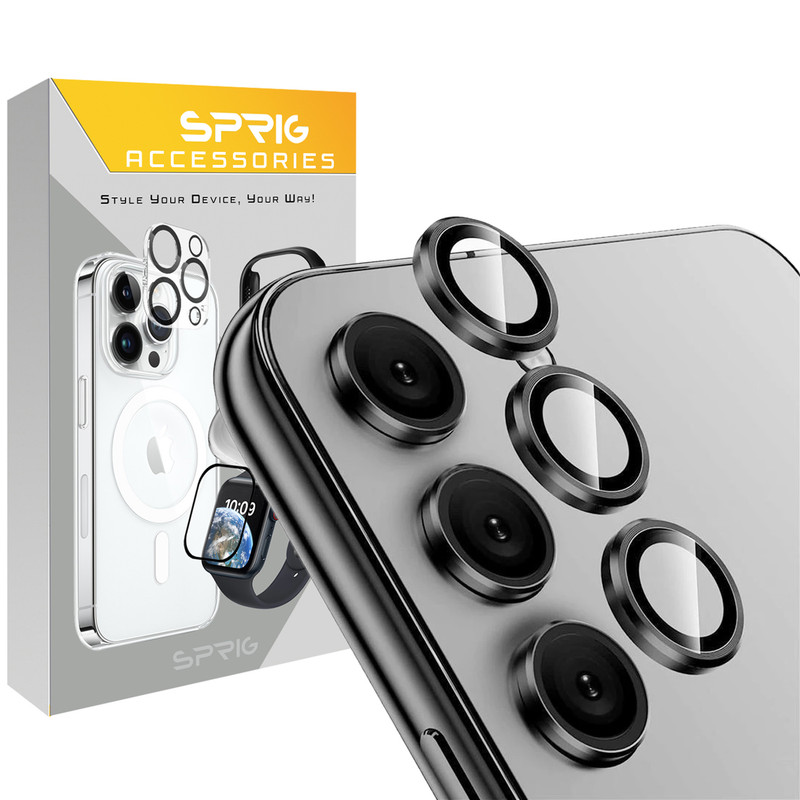 محافظ لنز دوربین اسپریگ مدل Ring metal مناسب برای گوشی موبایل سامسونگ Galaxy S25 FE