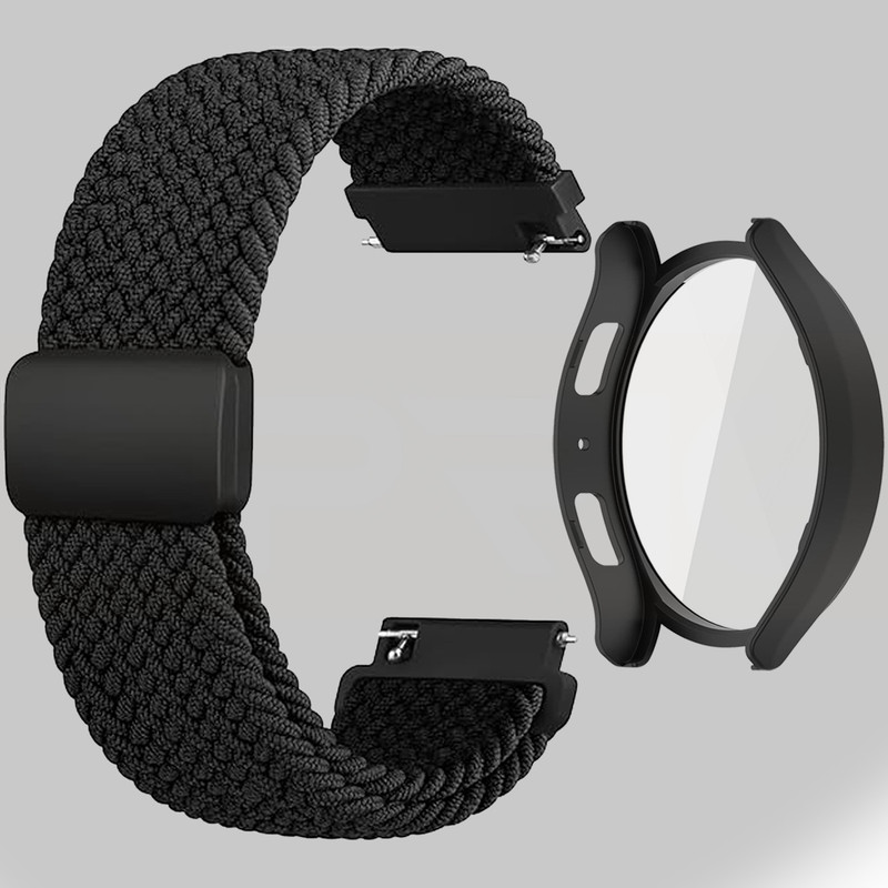 بند اسپریگ مدل MAG Braided GU مناسب برای ساعت هوشمند سامسونگ Galaxy Watch 6 40mm به همراه کاور