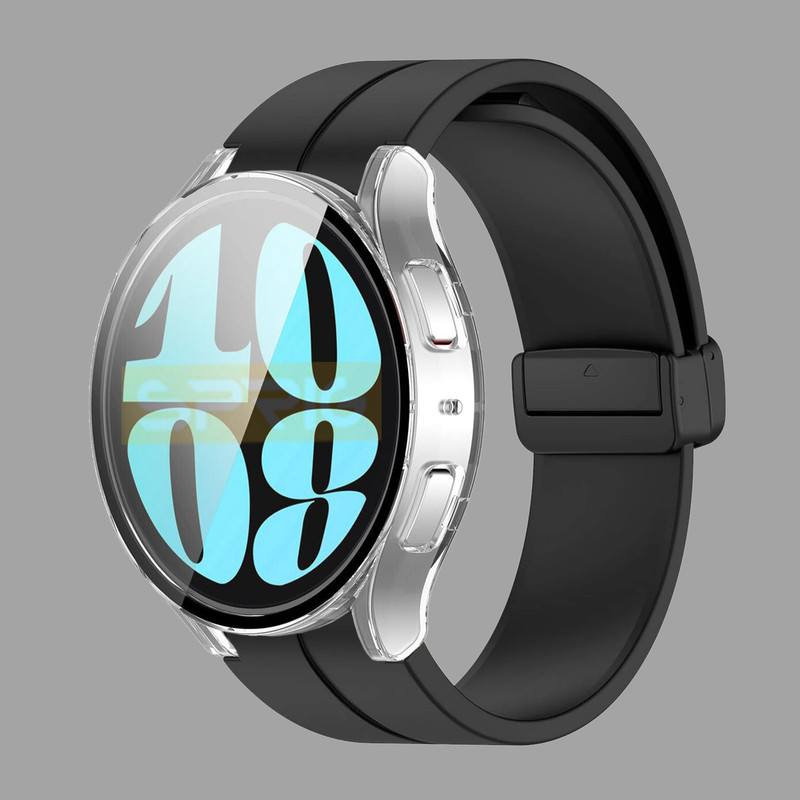 بند اسپریگ مدل Magnetic ORG Protection مناسب برای ساعت هوشمند سامسونگ Galaxy Watch 6 44mm به همراه کاور