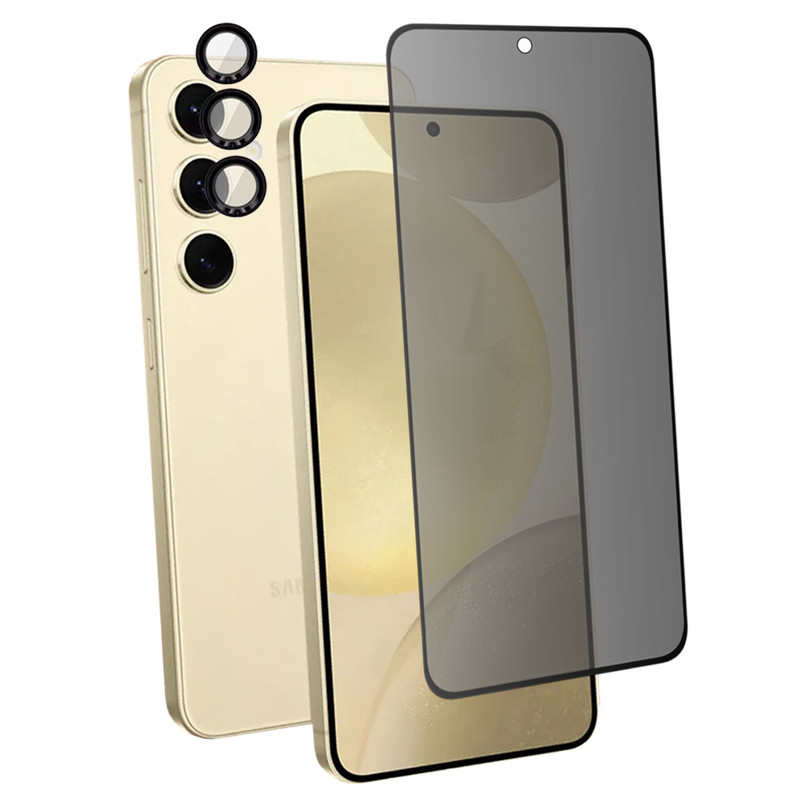 محافظ صفحه نمایش اسپریگ مدل PRV_Ring مناسب برای گوشی موبایل سامسونگ Galaxy S23 FE به همراه محافظ لنز دوربین