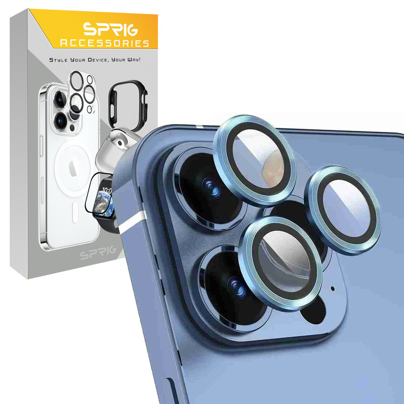محافظ لنز دوربین اسپریگ مدل Metal Ring مناسب برای گوشی موبایل اپل iPhone 16 Pro / 16 Pro Max