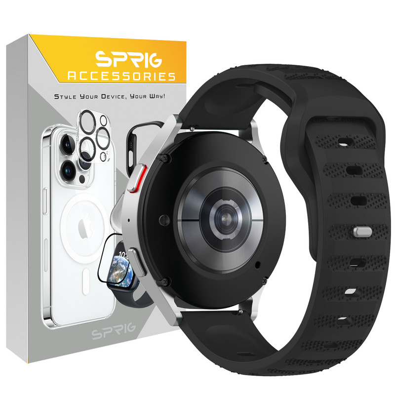 بند اسپریگ مدل Spig Sport مناسب برای ساعت هوشمند سامسونگ Galaxy watch 4 40mm / watch 4 44mm / watch 4 Classic 42mm / watch 4 classic 46mm