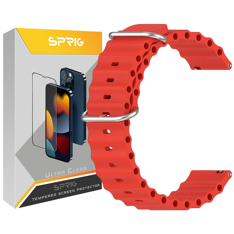 بند اسپریگ مدل Ocean مناسب برای ساعت هوشمند سامسونگ Galaxy Gear Sport