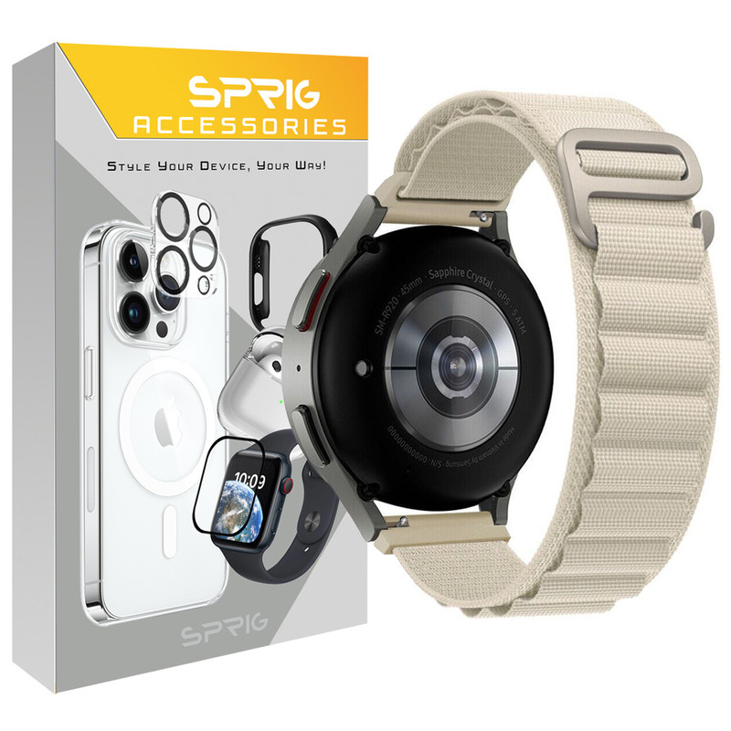 بند اسپریگ مدل Loop Alpine مناسب برای ساعت هوشمند سامسونگ Galaxy Watch Active 40mm / Active 2 40mm / Active 2 44mm