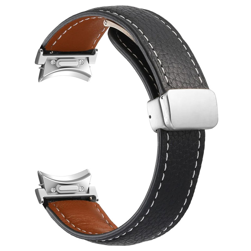 بند اسپریگ مدل Leather Mag ORG مناسب برای ساعت هوشمند سامسونگ Galaxy Watch 6 40mm 