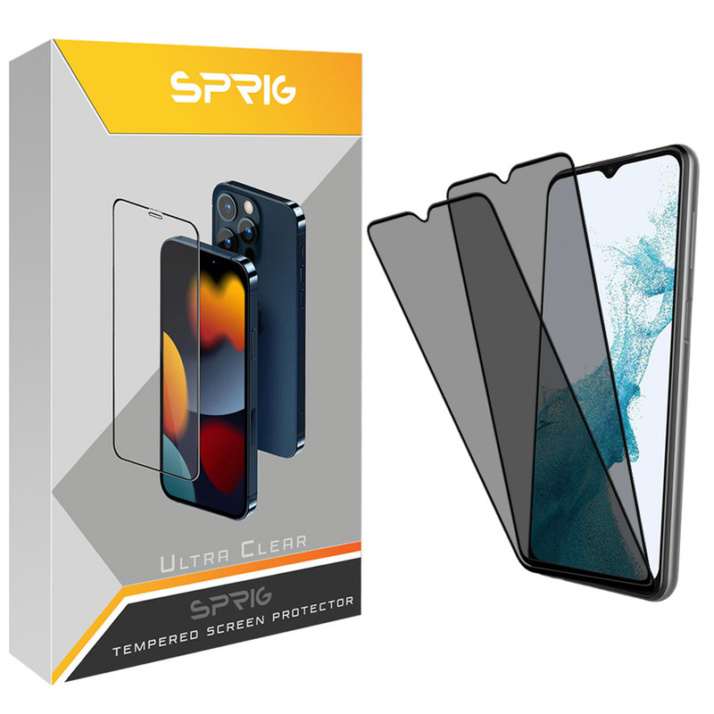محافظ صفحه نمایش حریم شخصی اسپریگ مدل PRYSP مناسب برای گوشی موبایل سامسونگ Galaxy A10 / A10s / M10 / M20 بسته دو عددی