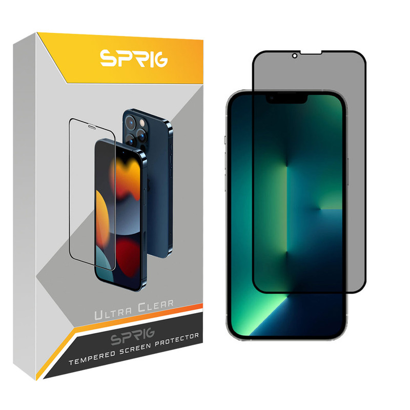 محافظ صفحه نمایش حریم شخصی اسپریگ مدل PRVSP مناسب برای گوشی موبایل اپل iPhone 13
