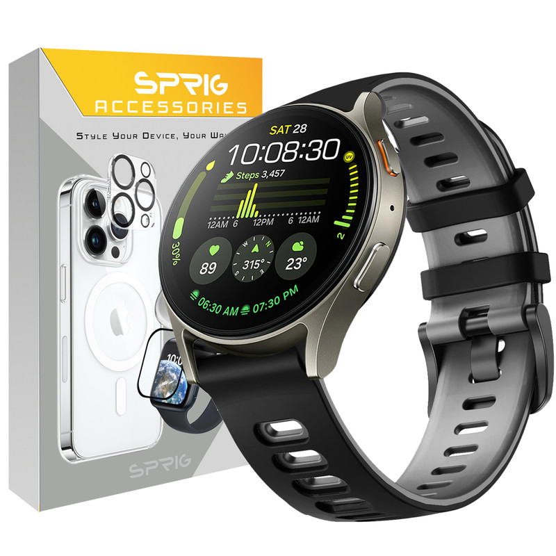 بند اسپریگ مدل Hike مناسب برای ساعت هوشمند سامسونگ Galaxy Watch 4/5/6/7/FE سایز 40/43/44/46/47 میلی متری
