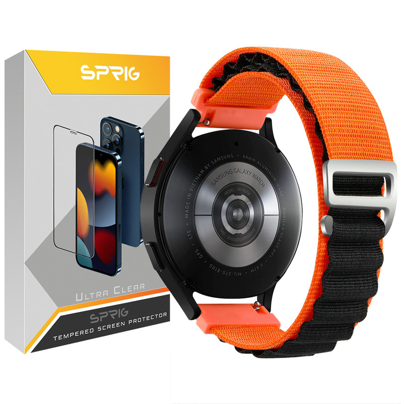 بند اسپریگ مدل Loop Alpine Dual Color مناسب برای ساعت هوشمند سامسونگ Galaxy Watch 5 40mm / Watch 4 40mm