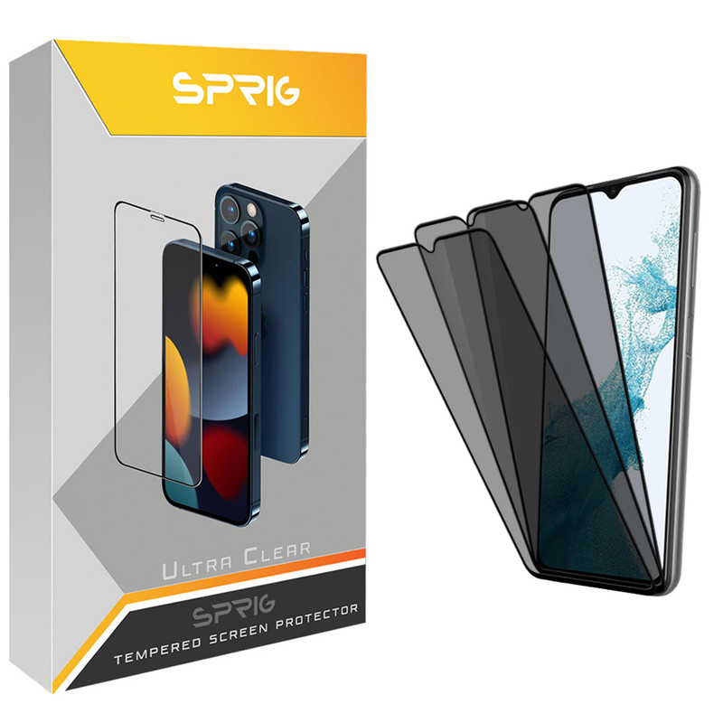 محافظ صفحه نمایش حریم شخصی اسپریگ مدل PRYSP مناسب برای گوشی موبایل شیائومی Redmi 9 / 9A / 9A Sport / 9C / 9T / 9i Sport بسته سه عددی